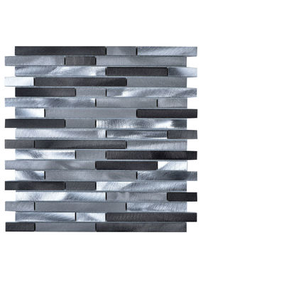 Legion Furniture Mosaic Tile and Decorative Tiles, GrayGreySilver, Mosaic, Complete Vanity Sets, Gray, Silver, Aluminum, MS-ALUMINUM21