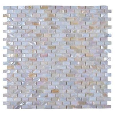 Legion Furniture Mosaic Tile and Decorative Tiles, Whitesnow, Mosaic, Complete Vanity Sets, Off White, Seashell, MS-SEASHELL06