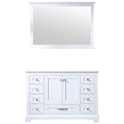 Lexora Bathroom Vanities, Single Sink Vanities, 40-50, White, Bathroom Vanities, 689770982091, LD342248SA00M46
