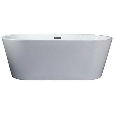 Lexora Free Standing Bath Tubs, Whitesnow, Acrylic,Fiberglass, Chrome, Bathtubs & Tub Fillers, 810014572642, LD900359A1C0000
