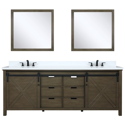 Lexora Bathroom Vanities, Double Sink Vanities, 70-90, Dark Brown, White Quartz, Bathroom Vanities, 810014578217, LM342284DKCSM34