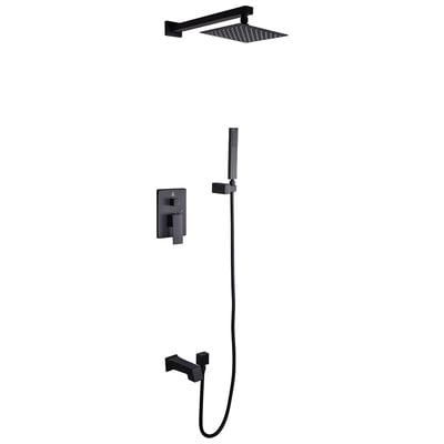 Lexora Shower Systems, black, , Matte Black, Shower Systems, 810014571935, LSS10011MB