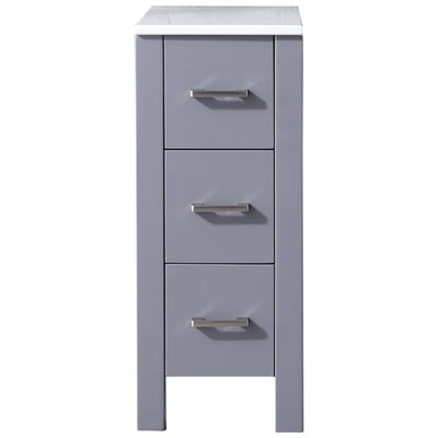 Storage Cabinets Lexora Volez Dark Grey LV281712BFSSCB 689770981025 Side Cabinets GrayGreyWhitesnow Bathroom Dark Grey White Gray 