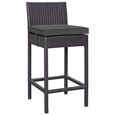 Bar Chairs and Stools Modway Furniture Convene Espresso Charcoal EEI-1006-EXP-CHA 848387022693 Bar and Dining Bar 