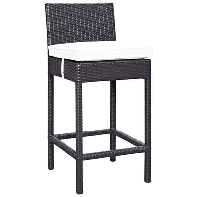 Bar Chairs and Stools Modway Furniture Convene Espresso White EEI-1006-EXP-WHI 848387008710 Bar and Dining White snow Bar 