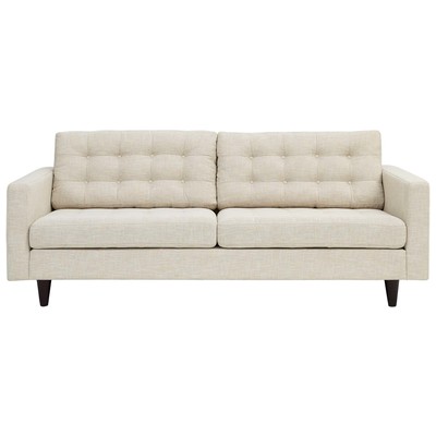 Modway Furniture Sofas and Loveseat, beige cream beige ivory sand nude, Loveseat,Love seatSofa, Sofa Set,setTufted,tufting, Sofas and Armchairs, 889654106920, EEI-1011-BEI