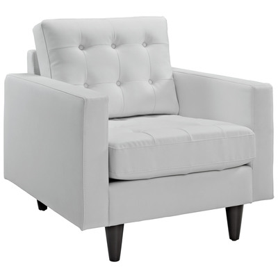 Chairs Modway Furniture Empress White EEI-1012-WHI 848387010676 Sofas and Armchairs White snow Complete Vanity Sets 