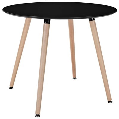 Dining Room Tables Modway Furniture Track Black EEI-1055-BLK 848387012106 Bar and Dining Tables Blackebony Legs Black Complete Vanity Sets 