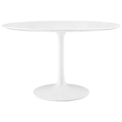Dining Room Tables Modway Furniture Lippa White EEI-1118-WHI 848387013400 Bar and Dining Tables Whitesnow Square Metal Aluminum BRONZE Iron Gun Complete Vanity Sets 
