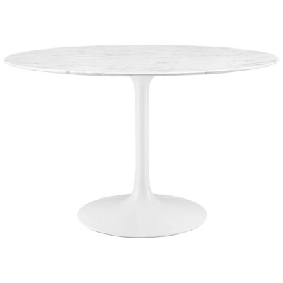 Dining Room Tables Modway Furniture Lippa White EEI-1131-WHI 848387013684 Bar and Dining Tables Whitesnow Square Metal Aluminum BRONZE Iron Gun Complete Vanity Sets 