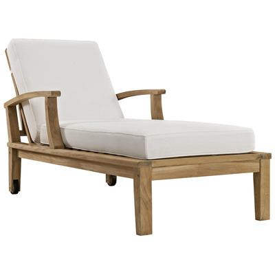 Modway Furniture Outdoor Sofas and Sectionals, White,snow, Sofa, Natural,White, Complete Vanity Sets, Daybeds and Lounges, 848387036706, EEI-1151-NAT-WHI-SET