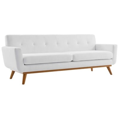 Sofas and Loveseat Modway Furniture Engage White EEI-1180-WHI 889654947783 Sofas and Armchairs Loveseat Love seatSofa Sofa Set setTufted tufting 