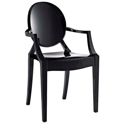Dining Room Chairs Modway Furniture Casper Black EEI-121-BLK 848387000028 Dining Chairs Black ebony Armchair Arm Black Dark 