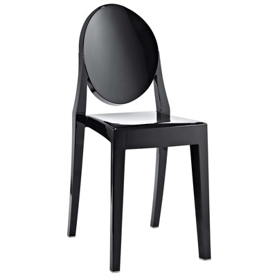 Modway Furniture Dining Room Chairs, Black,ebony, Side Chair, Black,Dark, Dining Chairs, 848387000042, EEI-122-BLK