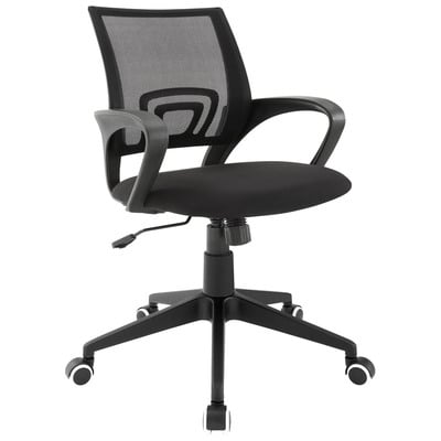 Office Chairs Modway Furniture Twilight Black EEI-1249-BLK 848387019112 Office Chairs Blackebony Nylon Black 