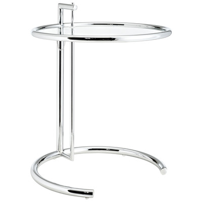 Accent Tables Modway Furniture Eileen Gray Silver EEI-125-SLV 848387021221 Tables GrayGreySilver Accent Tables accentSide Table Complete Vanity Sets 