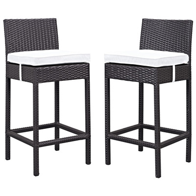 Bar Chairs and Stools Modway Furniture Lift Espresso White EEI-1281-EXP-WHI 848387021856 Bar and Dining White snow Bar 