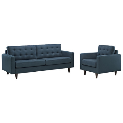 Modway Furniture Sofas and Loveseat, red burgundy ruby, Loveseat,Love seatSofa, Sofa Set,setTufted,tufting, Complete Vanity Sets, Sofas and Armchairs, 848387022952, EEI-1313-AZU