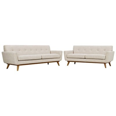 Modway Furniture Sofas and Loveseat, beige cream beige ivory sand nude Whitesnow, Loveseat,Love seatSofa, Sofa Set,setTufted,tufting, Sofas and Armchairs, 889654137108, EEI-1348-BEI