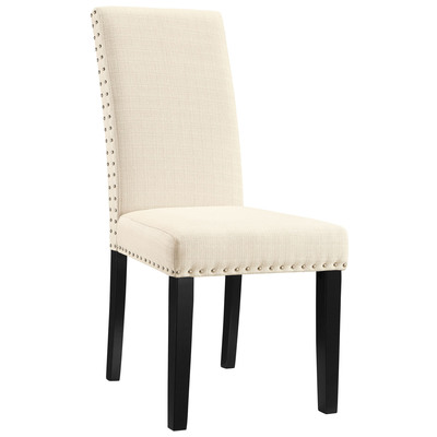 Modway Furniture Dining Room Chairs, Beige,Cream,beige,ivory,sand,nude, Side Chair, HARDWOOD,Wood,MDF,Plywood,Beech Wood,Bent Plywood,Brazilian Hardwoods, Beige,Polyester,Wood,Plywood, Dining Chairs, 848387027667, EEI-1384-BEI