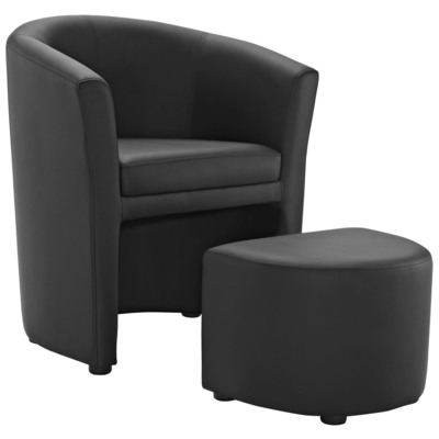 Chairs Modway Furniture Divulge Black EEI-1407-BLK 848387028480 Sofas and Armchairs Black ebony ArmChairs Arm ChairLounge Chai Complete Vanity Sets 