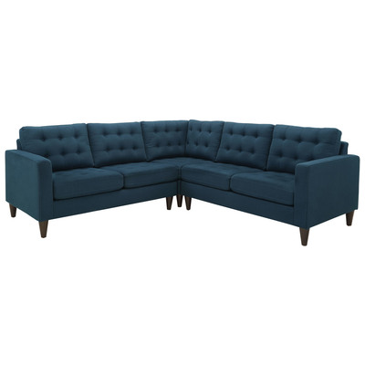 Modway Furniture Sofas and Loveseat, Loveseat,Love seatSectional,Sofa, Sofa Set,setTufted,tufting, Complete Vanity Sets, Sofa Sectionals, 848387028800, EEI-1417-AZU