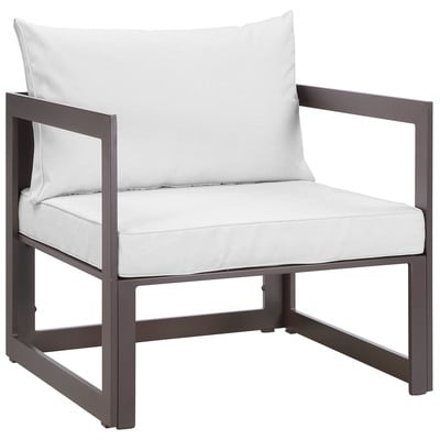 Chairs Modway Furniture Fortuna Brown White EEI-1517-BRN-WHI 848387056438 Sofa Sectionals Brown sableWhite snow Lounge Chairs Lounge Complete Vanity Sets 