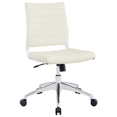 Office Chairs Modway Furniture Jive White EEI-1525-WHI 848387041618 Office Chairs Whitesnow Chrome Metal Steel Stainless S Metal Aluminum Chrome Stainles Complete Vanity Sets 