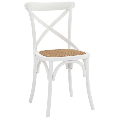 Dining Room Chairs Modway Furniture Gear White EEI-1541-WHI 848387053222 Dining Chairs White snow Side Chair White Ivory 