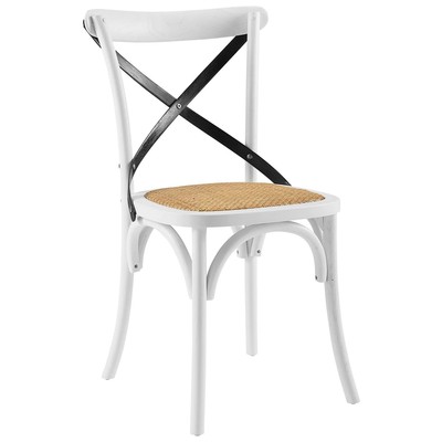 Dining Room Chairs Modway Furniture Gear White Black EEI-1541-WHI-BLK 889654999317 Dining Chairs Black ebonyWhite snow Side Chair Black DarkWhite Ivory 