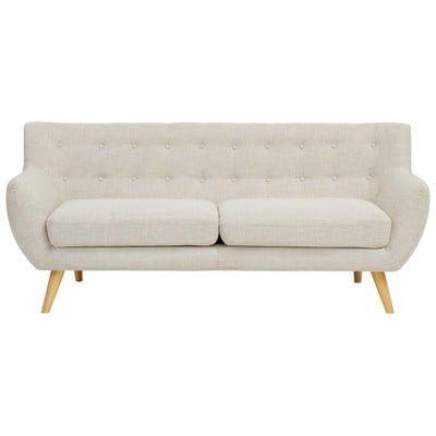 Sofas and Loveseat Modway Furniture Remark Beige EEI-1633-BEI 889654107040 Sofas and Armchairs BeigeCreambeigeivorysandnude Chaise LoungeLoveseat Love sea Polyester Contemporary Contemporary/Mode Sofa Set set 