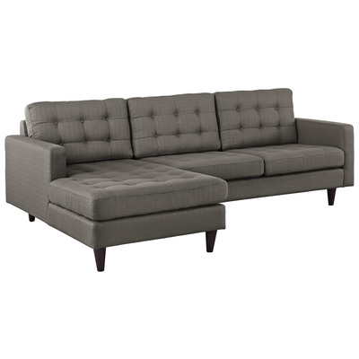 Modway Furniture Sofas and Loveseat, Loveseat,Love seatSectional,Sofa, Sofa Set,setTufted,tufting, Complete Vanity Sets, Sofas and Armchairs, 848387060176, EEI-1666-GRA