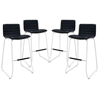 Bar Chairs and Stools Modway Furniture Dive Black EEI-1687-BLK 848387074197 Dining Chairs Black ebony Bar 