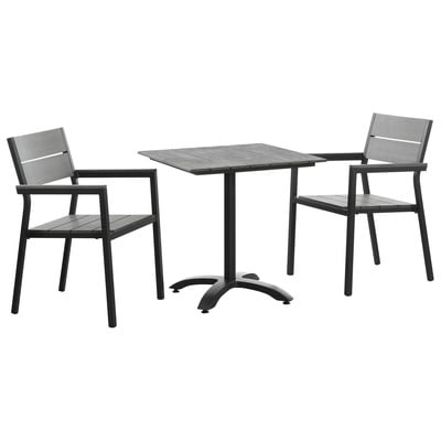 Outdoor Dining Sets Modway Furniture Maine Brown Gray EEI-1759-BRN-GRY-SET 889654004660 Bar and Dining Brown sableGray Grey Brown Gray Complete Vanity Sets 