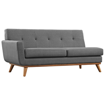 Modway Furniture Sofas and Loveseat, GrayGrey, Loveseat,Love seatSofa, Sofa Set,setTufted,tufting, Complete Vanity Sets, Sofas and Armchairs, 889654018728, EEI-1795-DOR
