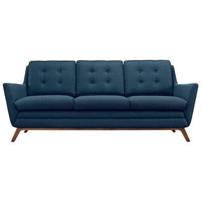 Sofas and Loveseat Modway Furniture Beguile Azure EEI-1800-AZU 889654019060 Sofas and Armchairs Chaise LoungeLoveseat Love sea Mid-Century Edloe Finch mid ce Sofa Set setTufted tufting Complete Vanity Sets 