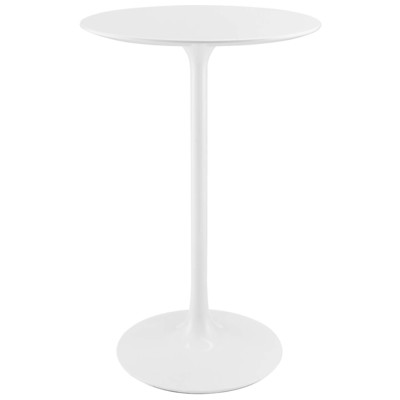 Bar Tables Modway Furniture Lippa White EEI-1825-WHI 889654023425 Bar and Dining Tables Whitesnow Complete Vanity Sets 