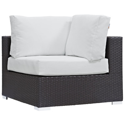 Modway Furniture Outdoor Sofas and Sectionals, White,snow, Sectional,Sofa, Espresso,White, Complete Vanity Sets, Sofa Sectionals, 889654024569, EEI-1840-EXP-WHI