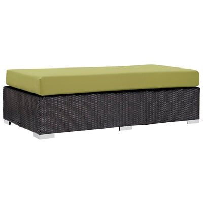 Ottomans and Benches Modway Furniture Convene Espresso Peridot EEI-1847-EXP-PER 889654025023 Sofa Sectionals Rectangle Complete Vanity Sets 