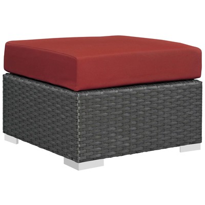 Modway Furniture Ottomans and Benches, red, ,burgundy, ,ruby, Sofa Sectionals, 889654118947, EEI-1855-CHC-RED