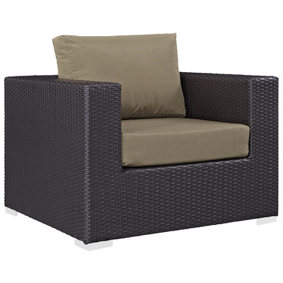 Chairs Modway Furniture Convene Espresso Mocha EEI-1906-EXP-MOC 889654026624 Sofa Sectionals Complete Vanity Sets 