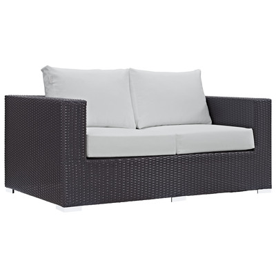 Modway Furniture Sofas and Loveseat, Whitesnow, Loveseat,Love seatSectional,Sofa, Sofa Set,set, Complete Vanity Sets, Sofa Sectionals, 889654026747, EEI-1907-EXP-WHI