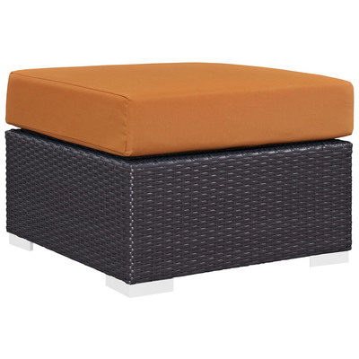 Modway Furniture Ottomans and Benches, Orange, Square, Complete Vanity Sets, Sofa Sectionals, 889654026860, EEI-1911-EXP-ORA
