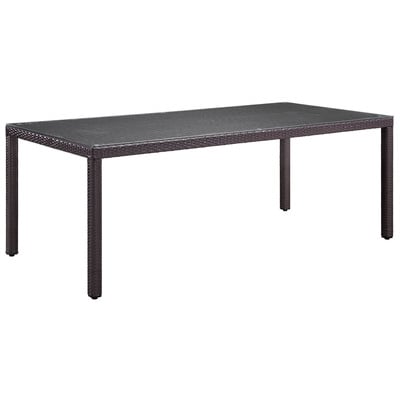 Modway Furniture Dining Room Tables, Espresso,Metal,Aluminum,BRONZE,Iron,Gunmetal,Steel,TITANIUM, Complete Vanity Sets, Bar and Dining, 889654027072, EEI-1920-EXP,Standard (28-33 in)