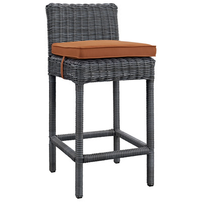 Bar Chairs and Stools Modway Furniture Summon Canvas Tuscan EEI-1960-GRY-TUS 889654027850 Bar and Dining Bar arms 