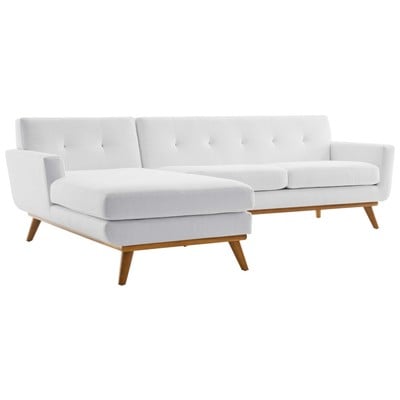 Sofas and Loveseat Modway Furniture Engage White EEI-2068-WHI-SET 889654934042 Sofas and Armchairs Chaise LoungeLoveseat Love sea Sofa Set set 