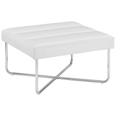 Ottomans and Benches Modway Furniture Reach White EEI-2082-WHI 889654039518 Lounge Chairs and Chaises White snow 