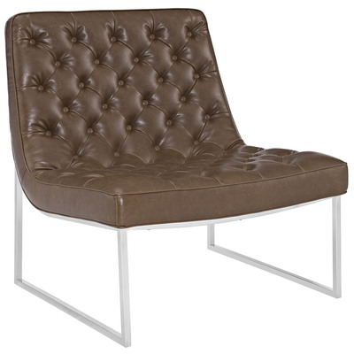 Chairs Modway Furniture Ibiza Brown EEI-2089-BRN 889654039631 Lounge Chairs and Chaises Brown sable Lounge Chairs Lounge 
