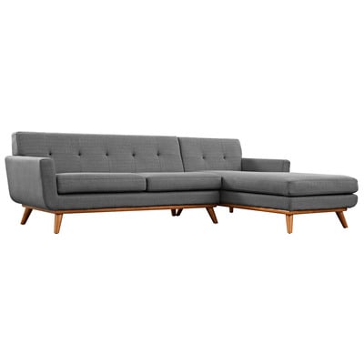 Modway Furniture Sofas and Loveseat, GrayGrey, Chaise,LoungeLoveseat,Love seatSectional,Sofa, Sofa Set,set, Complete Vanity Sets, Sofas and Armchairs, 889654037798, EEI-2119-DOR-SET