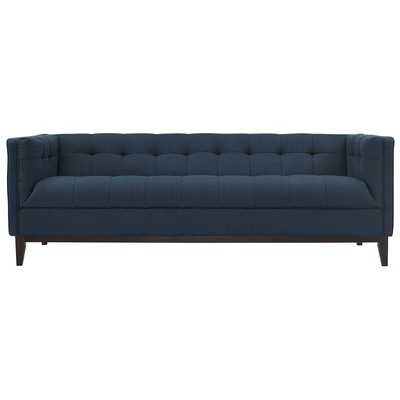 Sofas and Loveseat Modway Furniture Serve Azure EEI-2135-AZU 889654040545 Sofas and Armchairs Chaise LoungeLoveseat Love sea Polyester Contemporary Contemporary/Mode Sofa Set setTufted tufting Complete Vanity Sets 